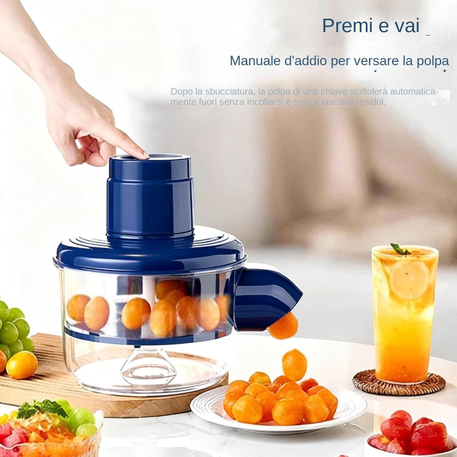 Sbucciatore Elettrico per Uva e Frutta
