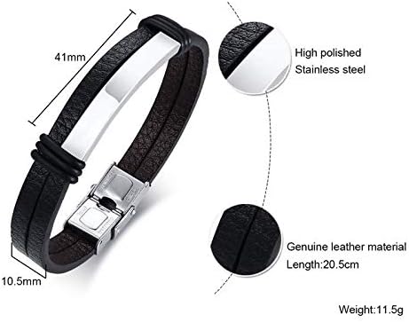 CURREN Orologi da uomo in pelle al quarzo cronografo e braccialetto alla moda set orologi analogici per uomo orologio da polso di lusso regali per papà fidanzato