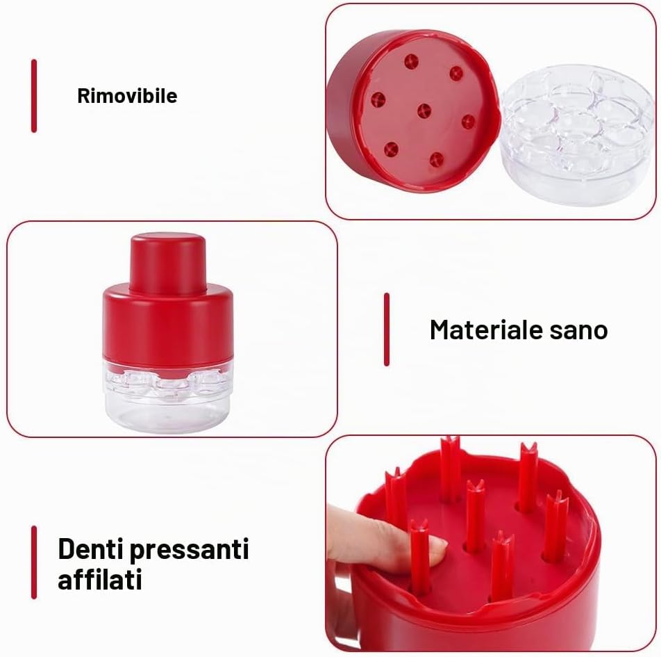 Snocciolatore Ciliegie Multifunzione 7 Fori
