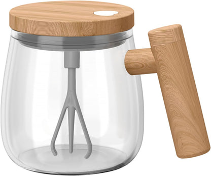 Auto Magnetic Mug, Tazza Automescolante Elettrica Tazza da Caffè Self Stirring Tazza Mescolatrice Miscelazione in Vetro Borosilicato Alta Termica Adatto Per Caffè/Latte/Polvere Proteica