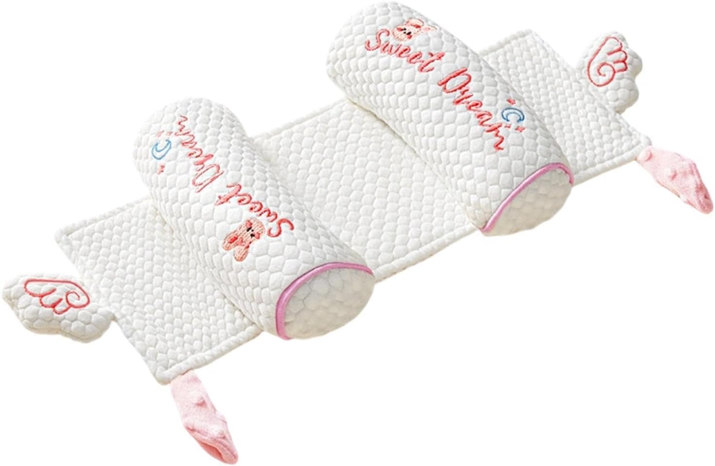 Cuscino modellante testa bambini | I bambinis prevengono cuscino testa piatta | Cuscini supporto teste neonatis morbidi traspiranti | Poggiapiedi ergonomici rimovibili prevenzione teste piatte bambini
