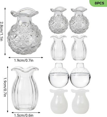 Mini Vasi Magnetici per Frigorifero – Set di 8
