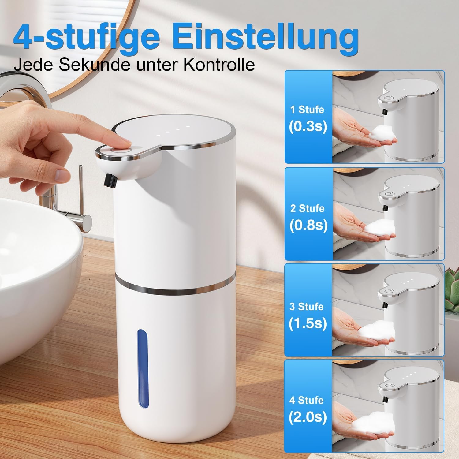 Dispenser Sapone Automatico a Schiuma 380ml USB