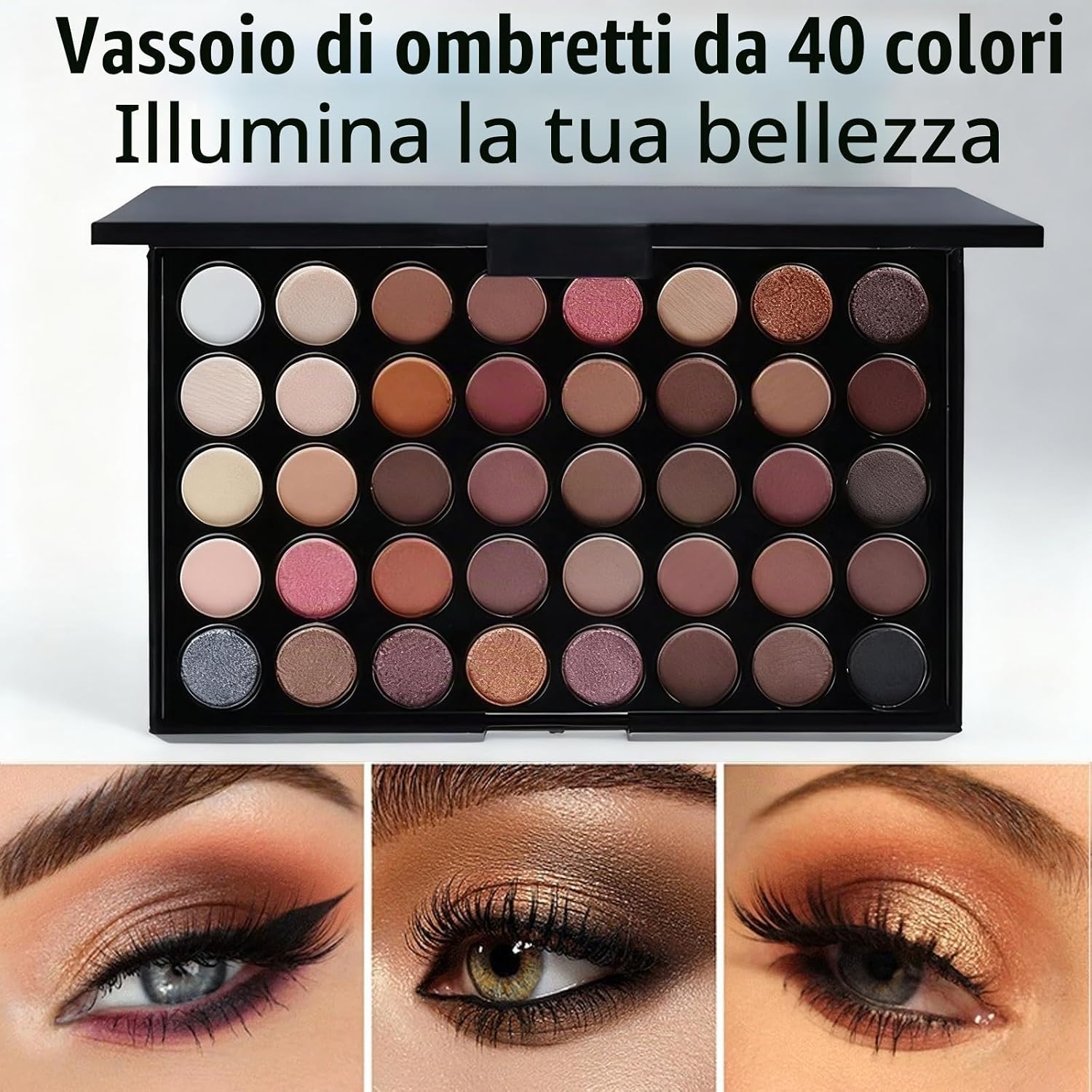 Trousse Trucchi Donna & Ragazza 24 Pezzi - Set Cosmetics Tutto-in-Uno con Palette ombretti occhi, lucidalabbra, correttore, mascara, pennelli trucco - Ideale per Principianti e Come Regalo