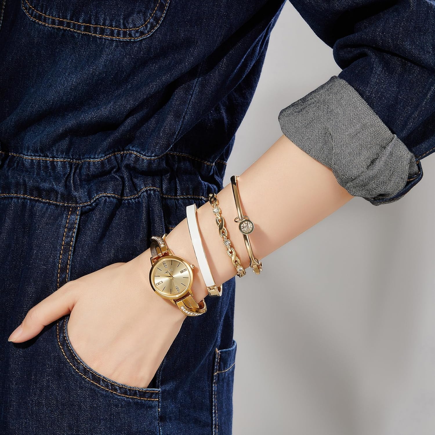 TIME100 Set Orologio, Bracciale