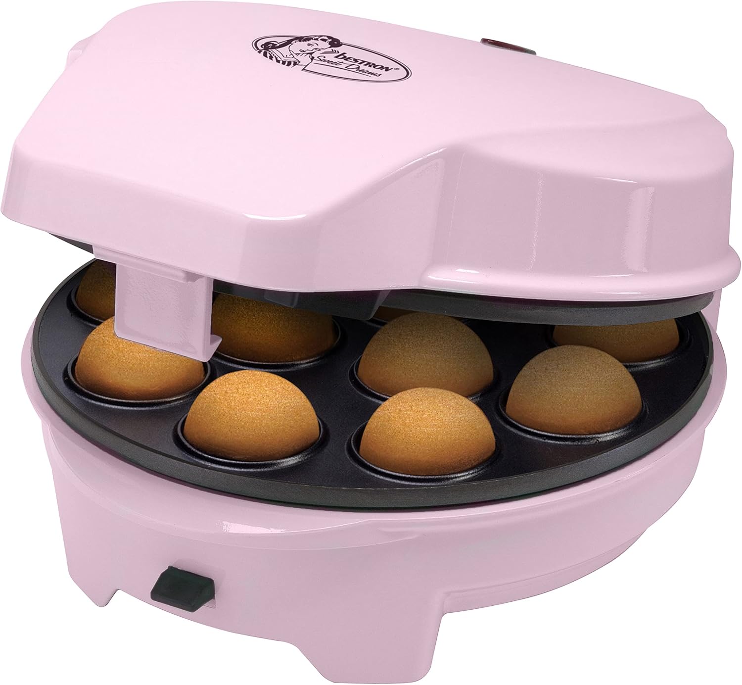 Bestron Macchina Donut 3 in 1 Rosa – Donut, Muffin &amp; Cake Pop