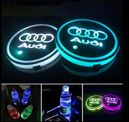 Dischi LED Multicolore per Interni Auto – Kit 2 Pezzi | Atmosfera Personalizzata