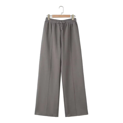 HH Set 2 Pezzi Donna – Bomber Zip + Pantaloni Wide Leg