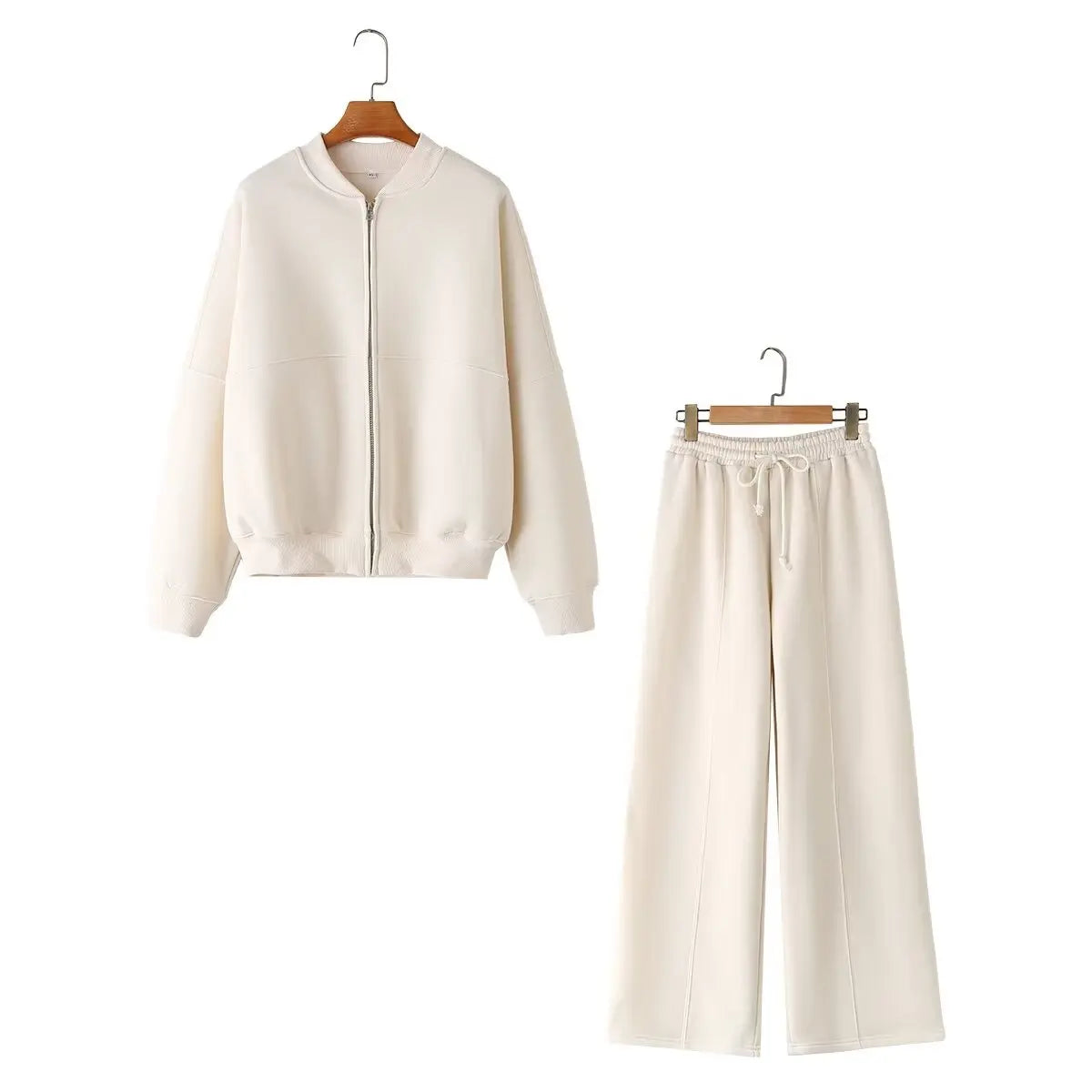 HH Set 2 Pezzi Donna – Bomber Zip + Pantaloni Wide Leg