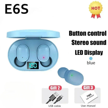 Auricolari Bluetooth Wireless E6S