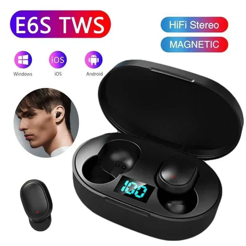 Auricolari Bluetooth Wireless E6S