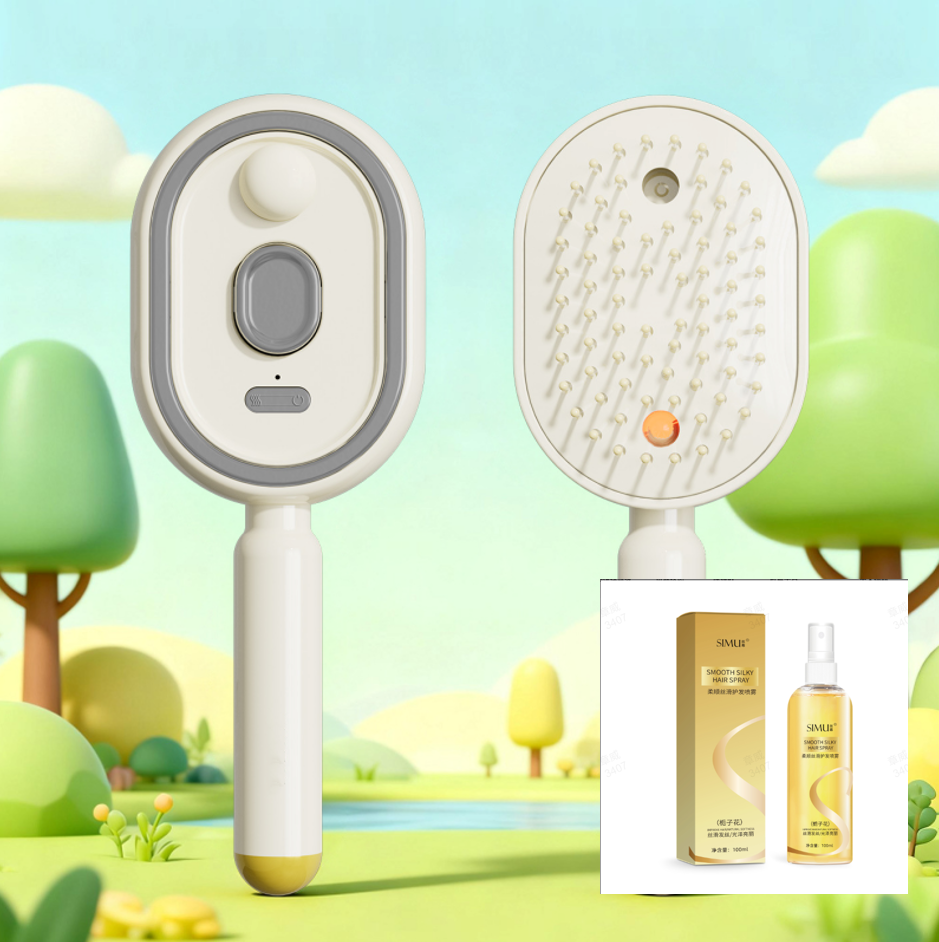 Electric Spray &amp; Massage Hair Brush