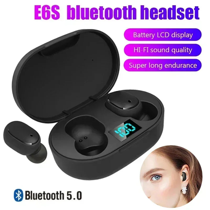 Auricolari Bluetooth Wireless E6S