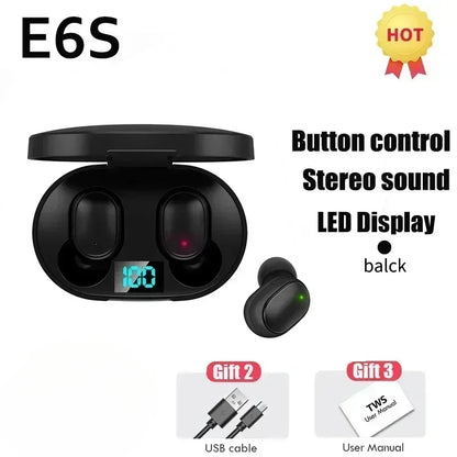 Auricolari Bluetooth Wireless E6S