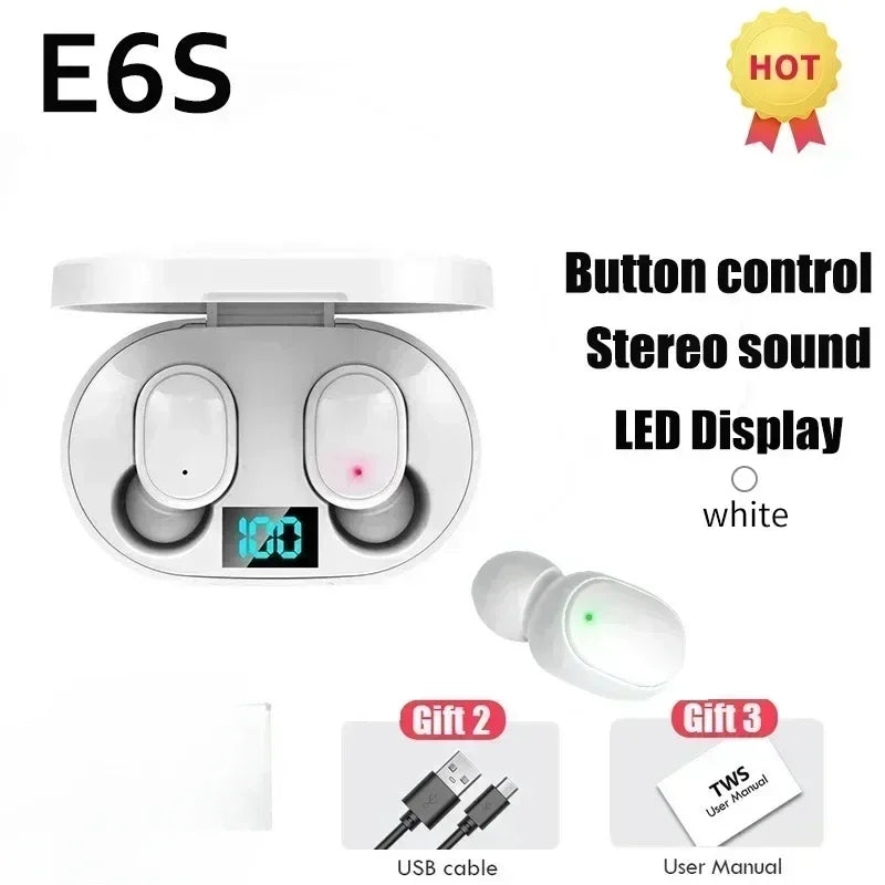 Auricolari Bluetooth Wireless E6S