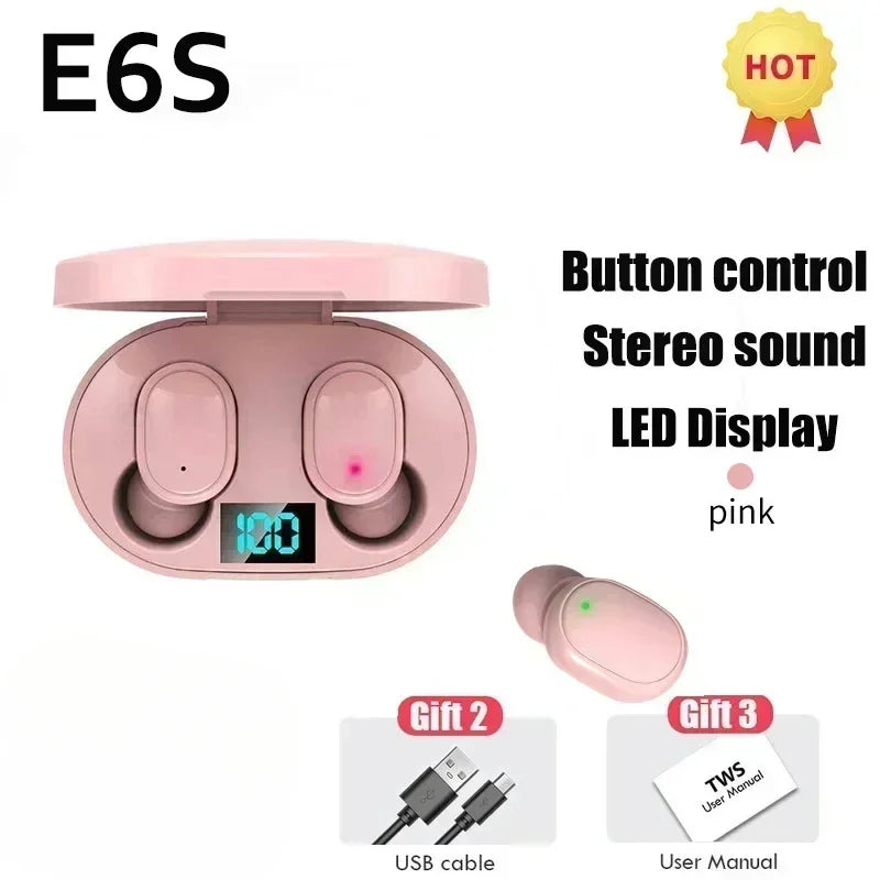 Auricolari Bluetooth Wireless E6S