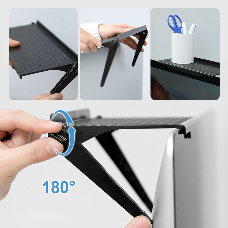 Adjustable TV Top Shelf Without Drilling