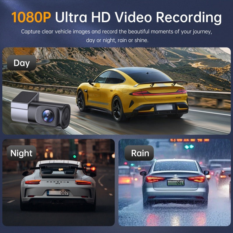 HD Dash Cam with Wi-Fi &amp; Night Vision