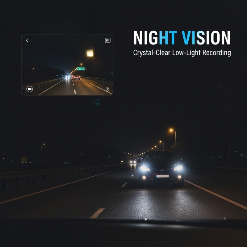 HD Dash Cam with Wi-Fi &amp; Night Vision