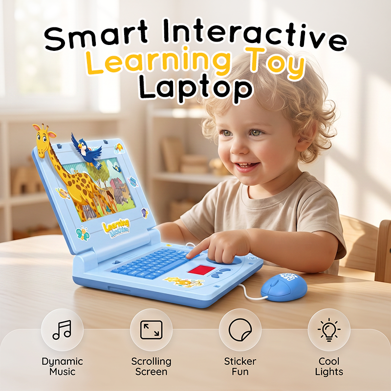 Interactive Simulation Toy Laptop
