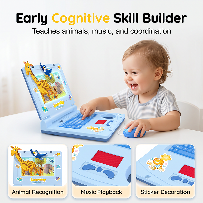 Interactive Simulation Toy Laptop
