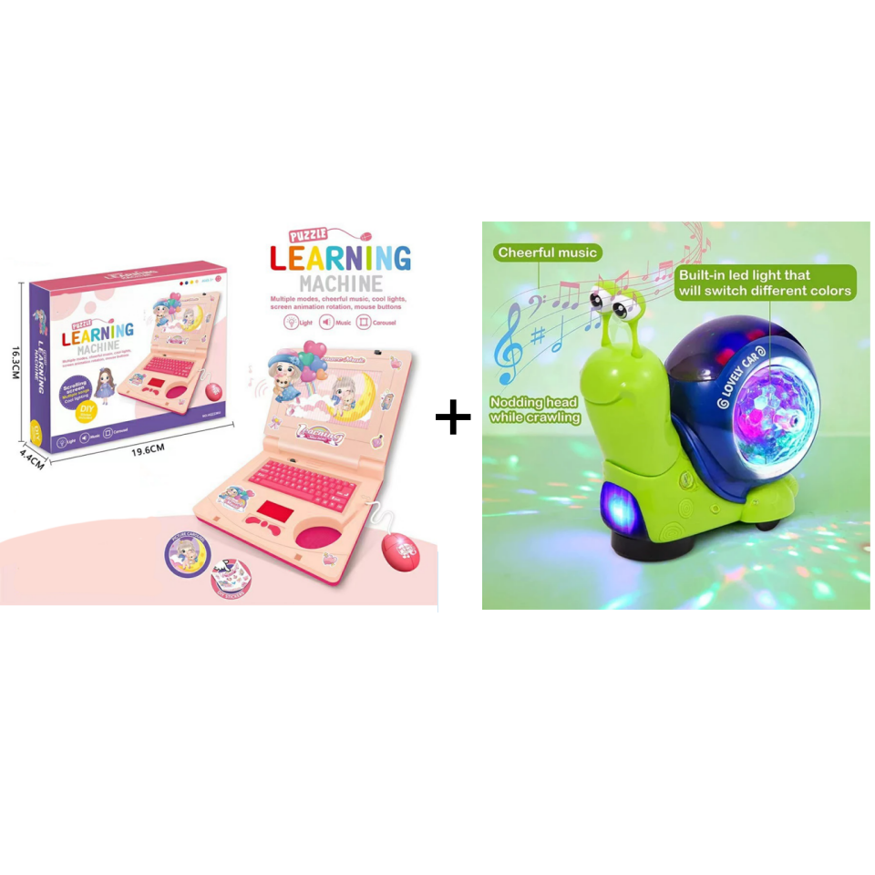 Interactive Simulation Toy Laptop