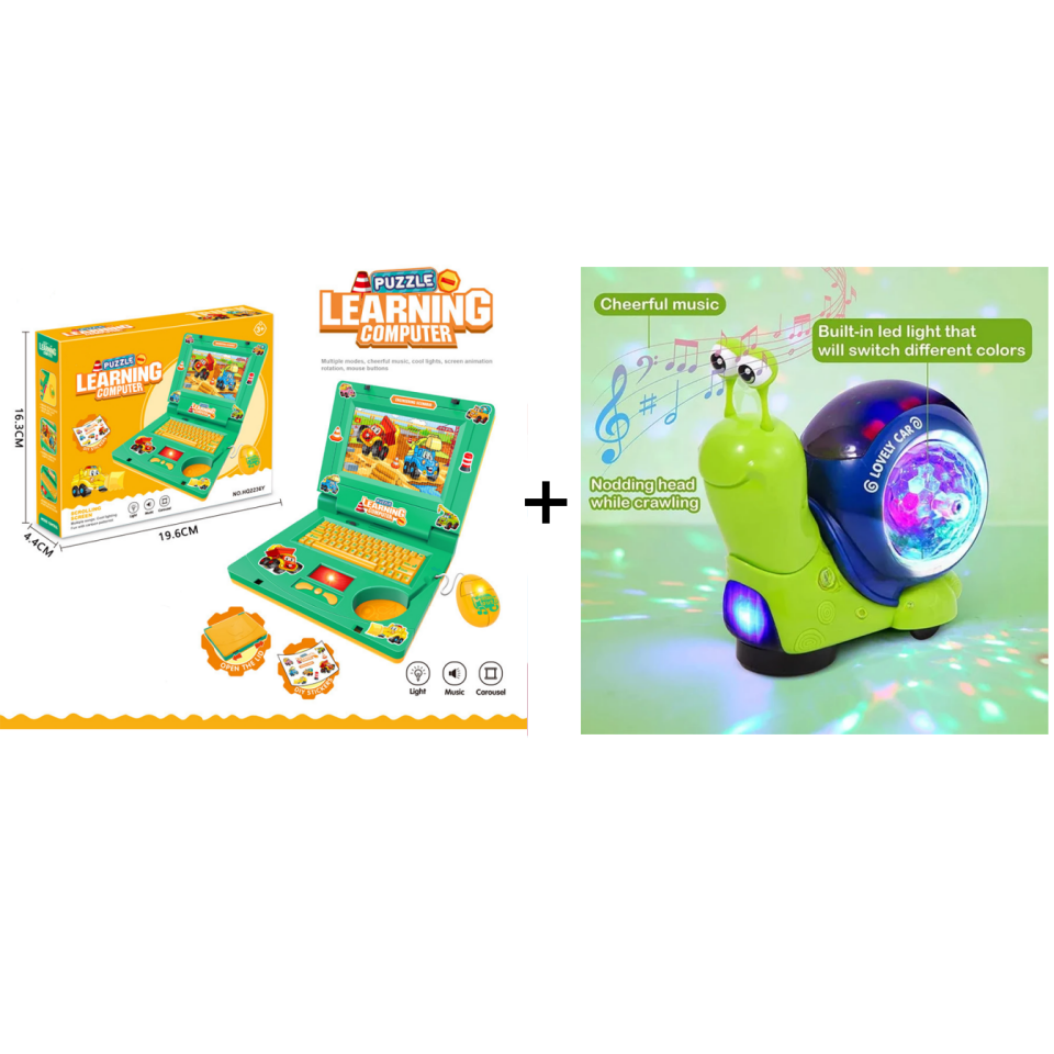 Interactive Simulation Toy Laptop